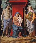 Andrea Mantegna Virgin and child with the Magdalen and St John the Baptist painting